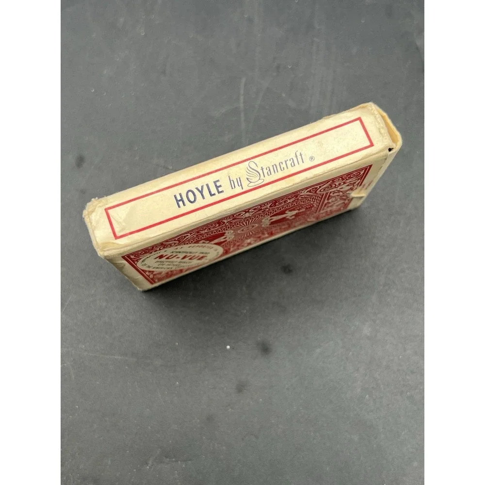 Vtg Hoyle Official  Playing Cards Plastic Coated Jumbo Face Nevada Finish,Nu-Vue